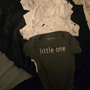 Okie Dokie Charcoal 'Little One' Bodysuit